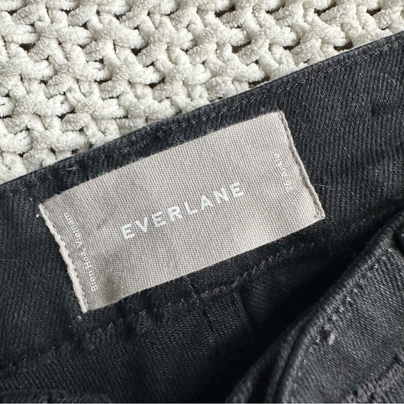 Everlane Mid Rise Skinny Jeans Black Women’s Size 26 Ankle Short Stretch - Picture 8 of 11
